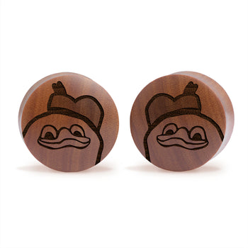 Dolan Duck Plug / Gauge - Saba Wood | Convex Double Flare