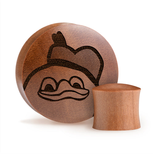 Dolan Duck Plug / Gauge - Saba Wood | Convex Double Flare