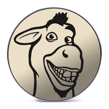 Donkey - Ivory & Black Inlay Steel Screw Back / Plug / Gauge