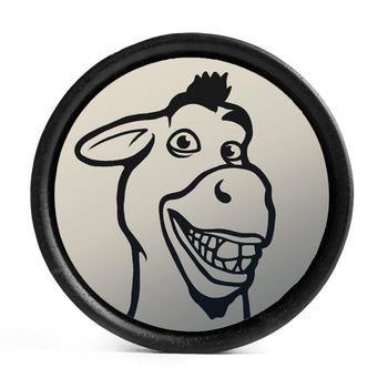 Donkey Plug / Gauge - Ivory & Black Inlay Ebony Wood | Convex Double Flare