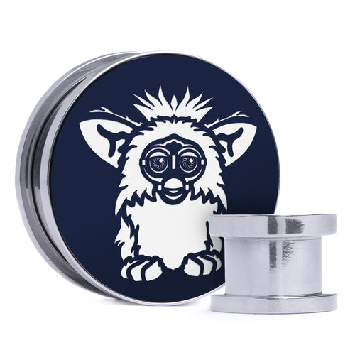 Jolteon - Gelb & Schwarz Einlage Stahl Schraubverschluss / Plug / Tunnel