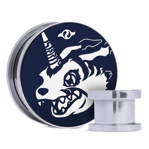 Jolteon - Gelb & Schwarz Einlage Stahl Schraubverschluss / Plug / Tunnel