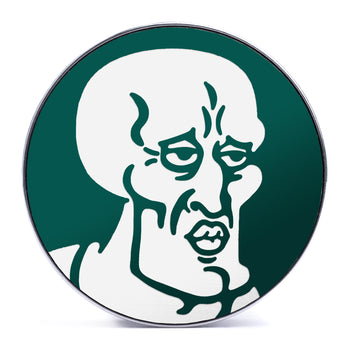 Handsome Squidward - Evergreen & White Inlay Steel Screw Back / Plug / Gauge