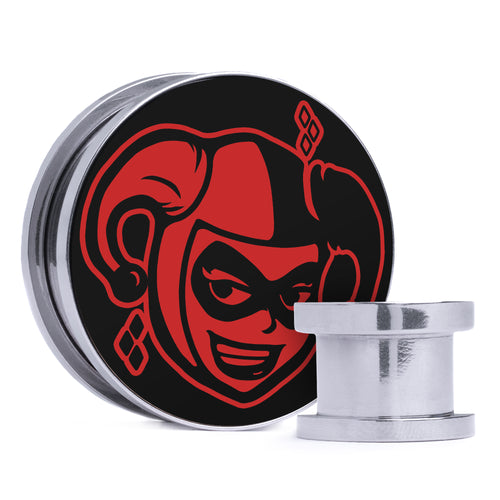 Jolteon - Gelb & Schwarz Einlage Stahl Schraubverschluss / Plug / Tunnel