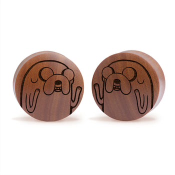 WSS Emblem Plug / Gauge - Black Glass | Flat Faced Double Flare