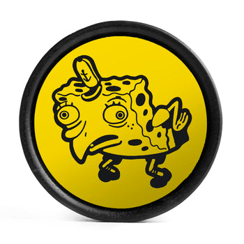 Mocking Spongebob Plug / Gauge - Green & White Inlay Ebony Wood | Convex Double Flare