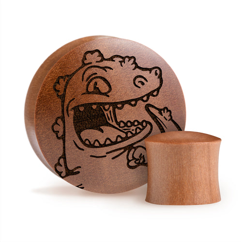 Reptar Plug / Gauge - Saba Wood | Convex Double Flare
