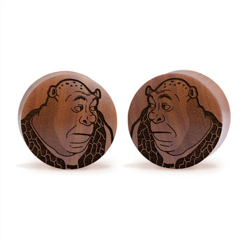 Shrek Plug / Gauge - Saba Wood | Convex Double Flare