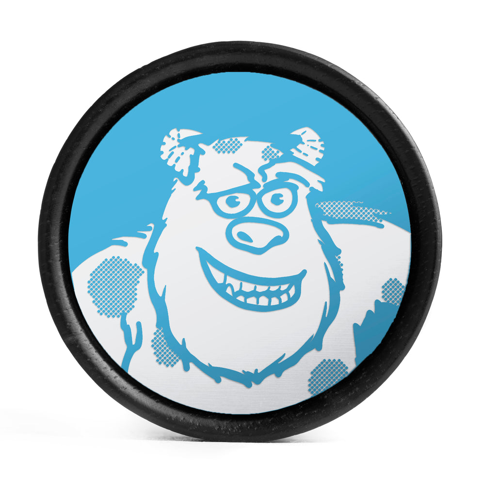 Sully Plug / Gauge - Green & White Inlay Ebony Wood | Convex Double Flare - Lasered To Order In House At Custom Plugs HQ