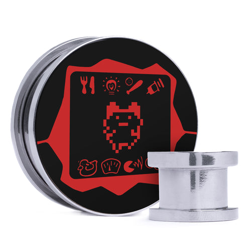 Jolteon - Gelb & Schwarz Einlage Stahl Schraubverschluss / Plug / Tunnel