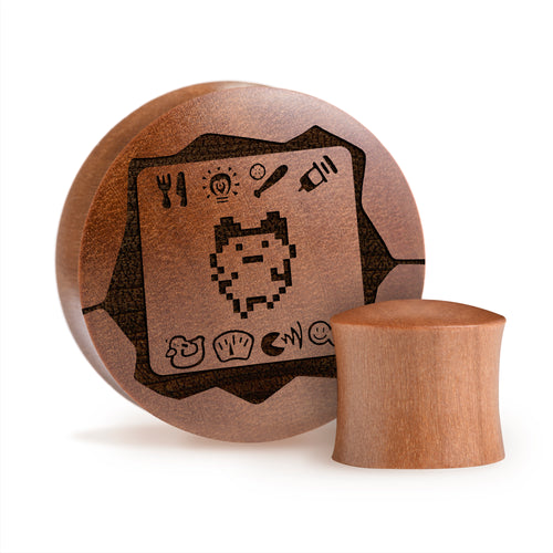 Tamagotchi Plug / Gauge - Saba Wood | Convex Double Flare
