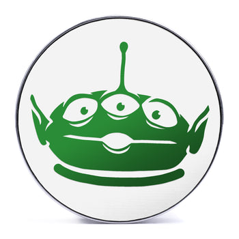 Toy Story Alien - Green & White Inlay Steel Screw Back / Plug / Gauge
