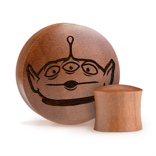 Alien Toy Story Plug / Gauge - Saba Wood | Convex Double Flare