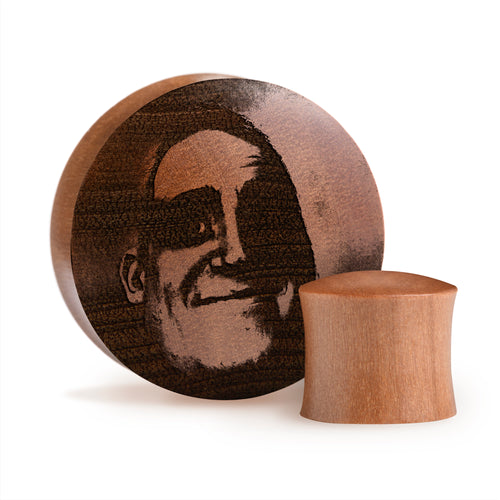 Traumatised Mr Incredible Plug / Gauge - Saba Wood | Convex Double Flare