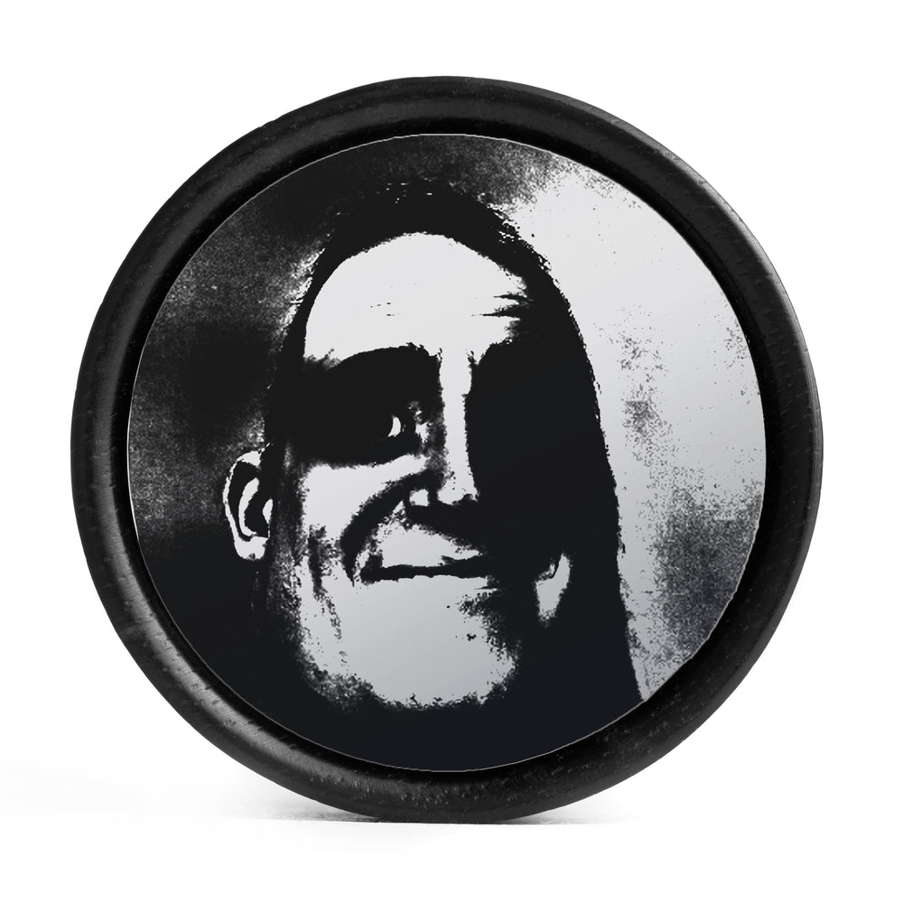 Traumatised Mr Incredible Plug / Gauge - White & Black Inlay Ebony Wood | Convex Double Flare - Lasered To Order In House At Custom Plugs HQ