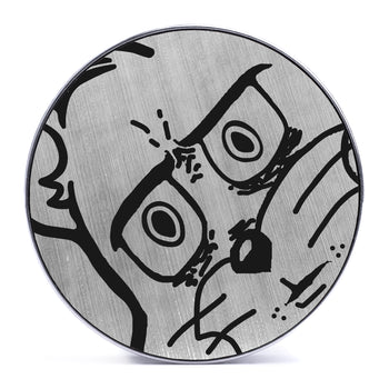 Unsettled Tom - Brushed Silver & Black Inlay Steel Screw Back / Plug / Gauge