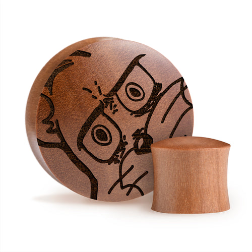 Unsettled Tom Plug / Gauge - Saba Wood | Convex Double Flare