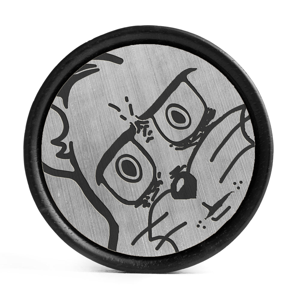 Unsettled Tom Plug / Gauge - Green & White Inlay Ebony Wood | Convex Double Flare - Lasered To Order In House At Custom Plugs HQ