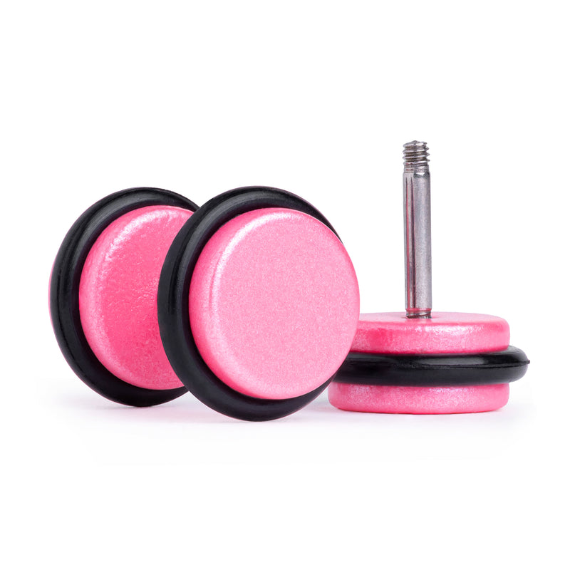 Faux Gauge / Plug d'oreille rose