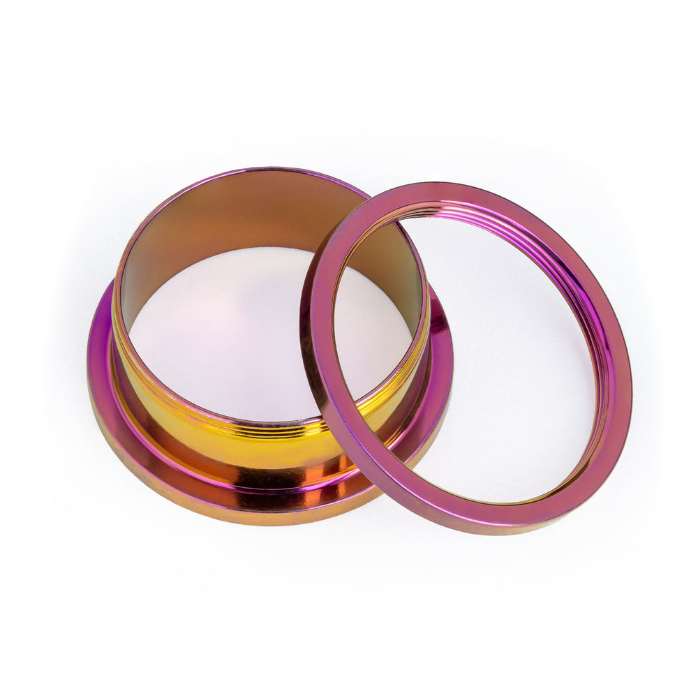 Pink Steel Screwback Stainless Steel Tunnel - Metal Ear Plugs in 6mm (2g) - 30mm (1.18") Gauge Sizes