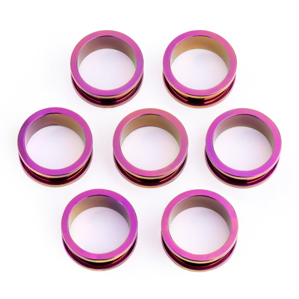 Pink Steel Screwback Stainless Steel Tunnel - Metal Ear Plugs in 6mm (2g) - 30mm (1.18") Gauge Sizes