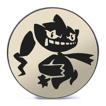 Gengar Plug / Gauge - Purple & White Inlay Ebony Wood | Convex Double Flare