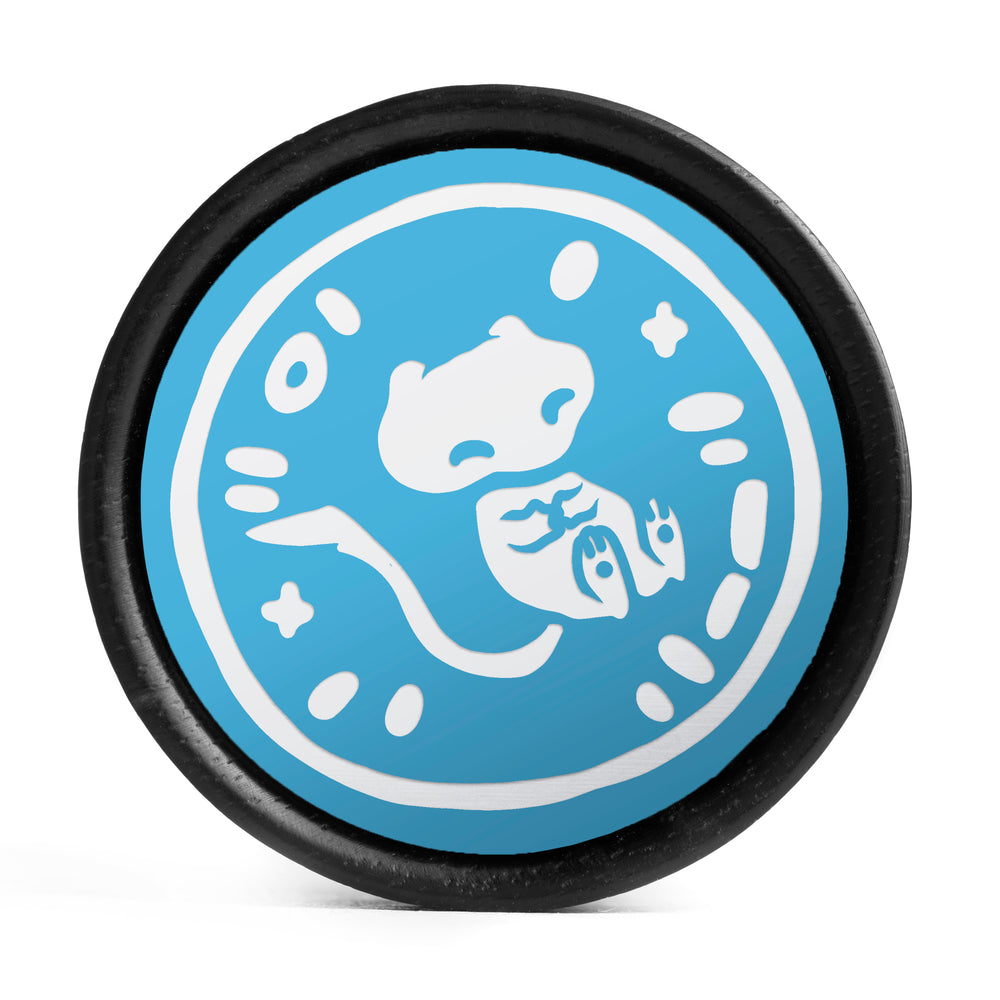 Caesars Legion Logo Plug / Tunnel - Schwarz & Rot Einlage Ebenholz | Konvexer Doppel-Flare