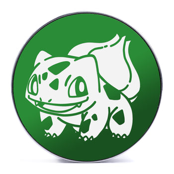 Bulbasaur - Green & White Inlay Steel Screw Back / Plug / Gauge