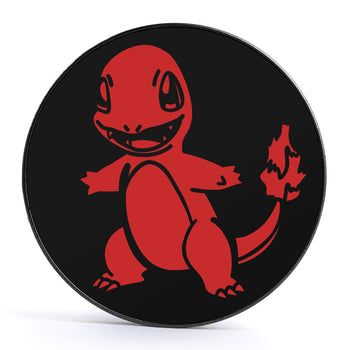 XD001 Shadow Lugia - Schwarzer Stahl-Ohr Stretching Plug mit schwarzer Einlage und Schraubverschluss