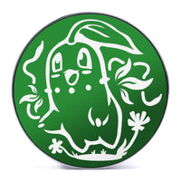 Chikorita – Grün & Weiß Einlage Stahl Schraubverschluss / Plug / Gauge