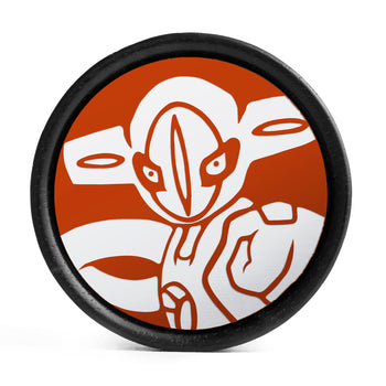 Umbreon Plug / Gauge - Black & Gold Inlay Ebony Wood | Convex Double Flare