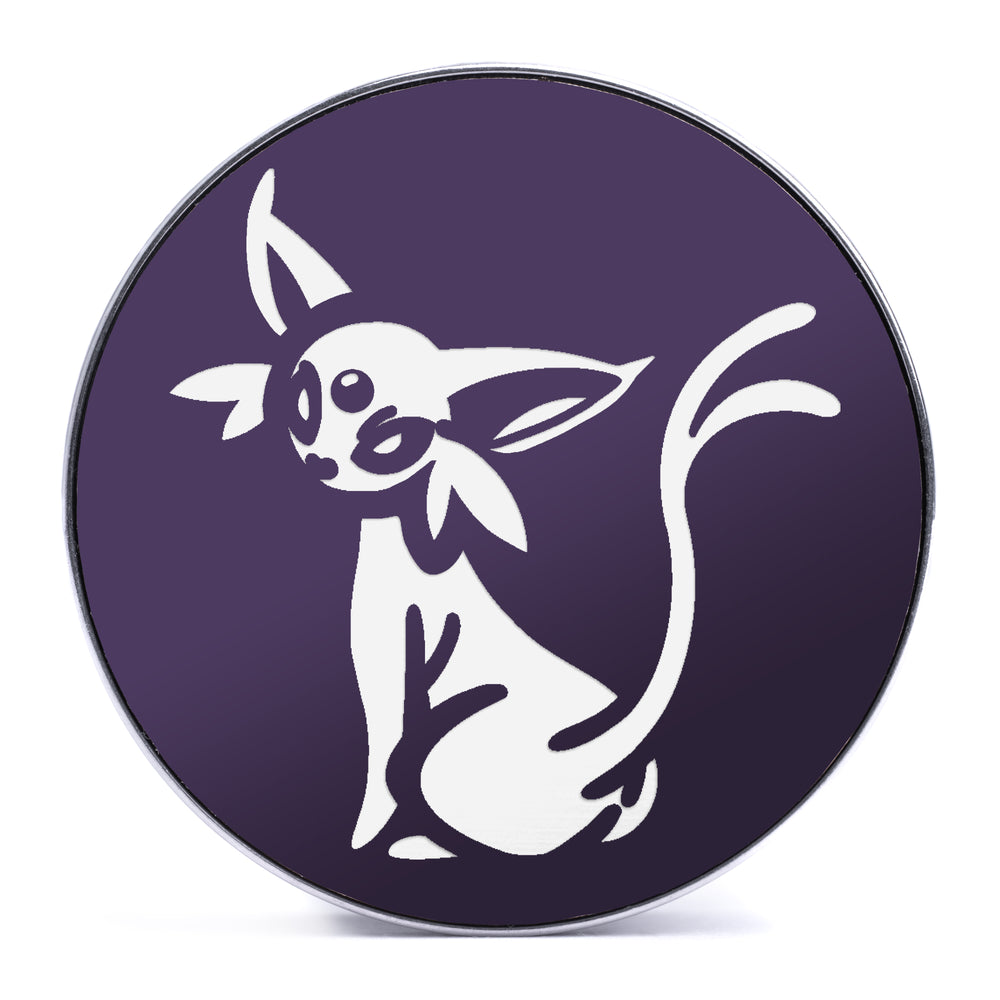 Espeon - Purple & White Inlay Steel Screw Back / Plug / Gauge - Lasered To Order In House At Custom Plugs HQ