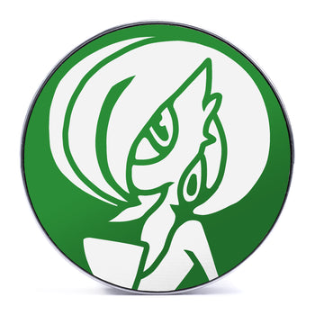 Gengar Plug / Gauge - Purple & White Inlay Ebony Wood | Convex Double Flare