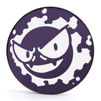 XD001 Shadow Lugia - Schwarzer Stahl-Ohr Stretching Plug mit schwarzer Einlage und Schraubverschluss