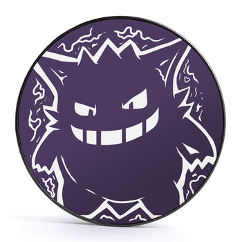 XD001 Shadow Lugia - Schwarzer Stahl-Ohr Stretching Plug mit schwarzer Einlage und Schraubverschluss