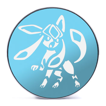 Glaceon - Light Blue & White Inlay Steel Screw Back / Plug / Gauge