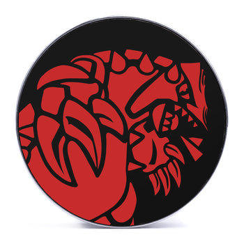 Gengar Plug / Gauge - Purple & White Inlay Ebony Wood | Convex Double Flare