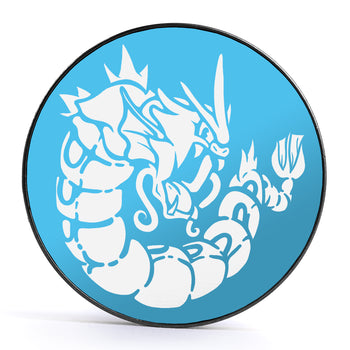 XD001 Shadow Lugia - Schwarzer Stahl-Ohr Stretching Plug mit schwarzer Einlage und Schraubverschluss
