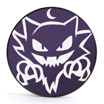 XD001 Shadow Lugia - Schwarzer Stahl-Ohr Stretching Plug mit schwarzer Einlage und Schraubverschluss