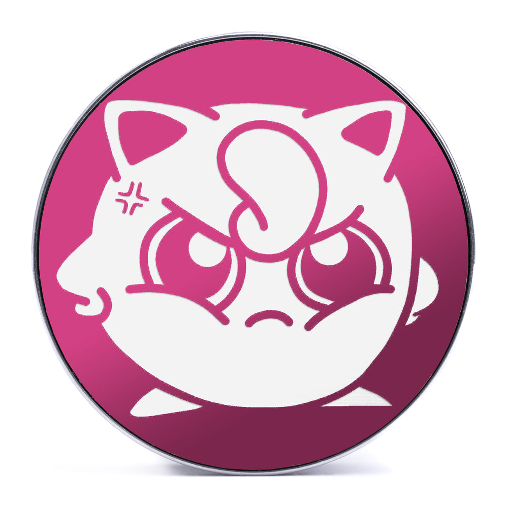Jigglypuff - Pink & White Inlay Steel Screw Back / Plug / Gauge - Lasered To Order In House At Custom Plugs HQ