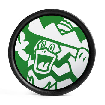 Umbreon Plug / Gauge - Black & Gold Inlay Ebony Wood | Convex Double Flare