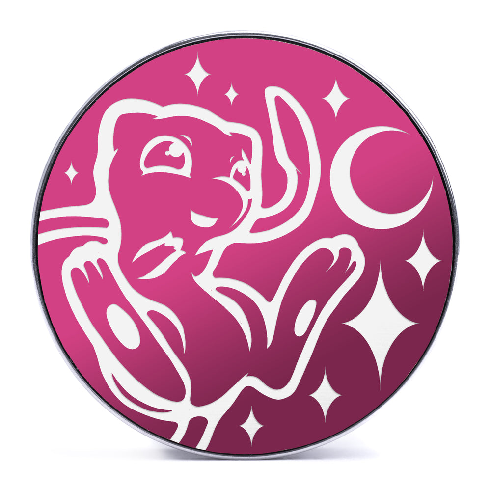 Mew - Pink & White Inlay Steel Screw Back / Plug / Gauge - Lasered To Order In House At Custom Plugs HQ