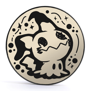 XD001 Shadow Lugia - Schwarzer Stahl-Ohr Stretching Plug mit schwarzer Einlage und Schraubverschluss