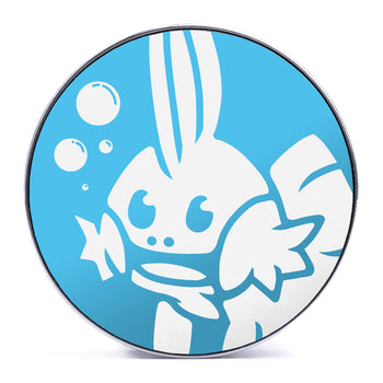 Gengar Plug / Gauge - Purple & White Inlay Ebony Wood | Convex Double Flare