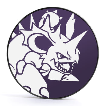 XD001 Shadow Lugia - Schwarzer Stahl-Ohr Stretching Plug mit schwarzer Einlage und Schraubverschluss