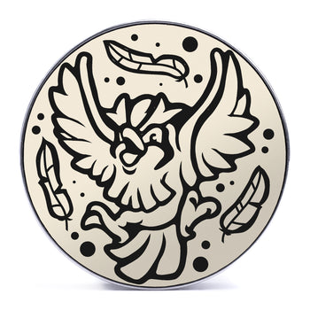 Gengar Plug / Gauge - Purple & White Inlay Ebony Wood | Convex Double Flare