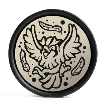 Umbreon Plug / Gauge - Black & Gold Inlay Ebony Wood | Convex Double Flare