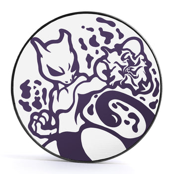 XD001 Shadow Lugia - Schwarzer Stahl-Ohr Stretching Plug mit schwarzer Einlage und Schraubverschluss
