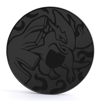 XD001 Shadow Lugia - Schwarzer Stahl-Ohr Stretching Plug mit schwarzer Einlage und Schraubverschluss