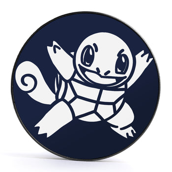 XD001 Shadow Lugia - Schwarzer Stahl-Ohr Stretching Plug mit schwarzer Einlage und Schraubverschluss